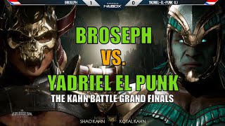 GRAND FINALS  Broseph vs Yadriel  Kotal Kahn vs Shao Kahn  The Kolosseum LATAM North [upl. by Fionnula]