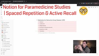 How I Use Notion For Studying For My Paramedic License  Spaced Repetition and Active Recall [upl. by Bucher]