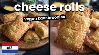 Vegan Kaasbroodjes  Vegan Cheese Rolls  Veganizing Dutch food 2 [upl. by Animahs176]