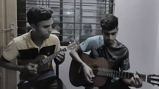 Ami tomai valobasi jogote hoyaci doshiontoray  instrumental cover  by Saha Brothers [upl. by Ahsatal]