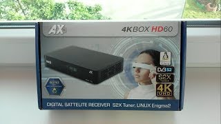 Обзор ресивера OPTICUM AX 4K BOX HD 60 [upl. by Sulohcin]