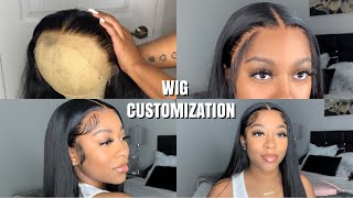 Detailed HOW TO CUSTOMIZE BLEACH KNOTS PLUCK AND INSTALL LACE WIG FOR BEGINNERS  NadulaHair [upl. by Nolyag675]