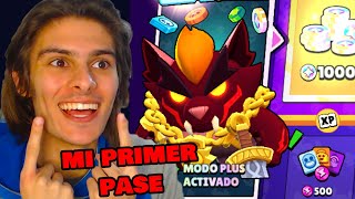 COMPRO MI PRIMER PASE DE BRAWL STARS PARA TENER PERSONAJES GRATIS [upl. by Leugimesoj]