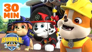 Rubble amp PAW Patrol Marshall Uses Teamwork w Mix amp Charger  30 Minute Compilation  Rubble amp Crew [upl. by Emersen]