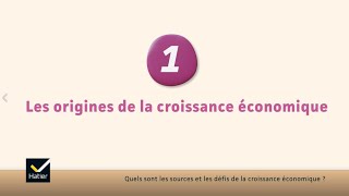 SES Tle  les origines de la croissance économique [upl. by Ahsitruc]