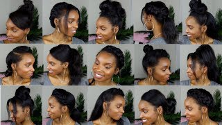 15 HAIRSTYLES FOR STRAIGHT NATURAL HAIR [upl. by Feil563]