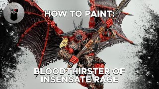 Contrast How to Paint BLOODTHIRSTER OF INSENSATE RAGE [upl. by Yrrehs]