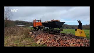 Building the new field railway at Apedale [upl. by Nilsoj]