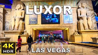 4K HDR Luxor Las Vegas Walking Tour  Nov 2023  Las Vegas Nevada [upl. by Fillander]