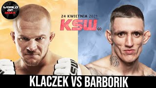 Krzysztof Klaczek vs Vojto Barborik na KSW 60 [upl. by Aizitel]