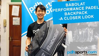 Babolat Performance Padel Backpack Black review by pdhsportscom [upl. by Immat]