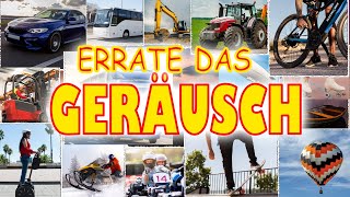 Errate das Geräusch  Fortbewegungsmittel amp Fahrzeug  Geräuschequiz [upl. by Agustin]