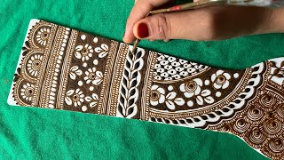 Beautiful latest Indian bridal mehendi design  henna design tutorial  Hennabymubeena [upl. by Noned286]