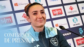 💬 Féminines  Avant HAC  Lyon interview dEva Kouache [upl. by Akkim]