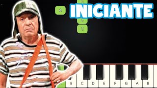 Música Triste do Chaves  Piano e Teclado Iniciante  Nível Fácil  Tutorial [upl. by Akinihs193]