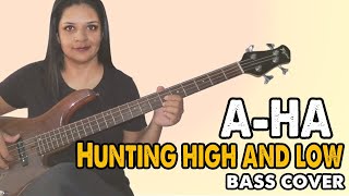 BASS COVER Hunting high and low  Aha [upl. by Maurice96]