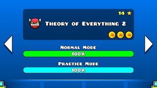 Geometry Dash Walkthrough  Level 18 Theory of Everything 2 ALL COINS [upl. by Melac]