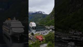 Costa Firenze crociera nei Fiordi Norvegesi Geiranger geiranger costacrociere [upl. by Anha]