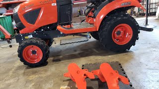 Kubota LA344 front end loader assembly [upl. by Kele]