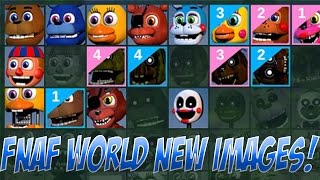 NEW FNaF World Images  All FNaF World Characters [upl. by Noll]