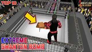 Top 10 Extreme Swanton Bomb  Jeff Hardy  WR3D [upl. by Aillij100]