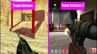 Team Fortress Classic Vs Team Fortress 2 Weapon Comparison [upl. by Pelligrini]