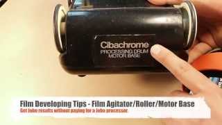 Darkroom Tips How to use a Cibachrome film roller  motor base  drum processor [upl. by Naivaj]