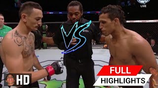 UFC Max Holloway VS Charles Oliveira Full Highlights HD  Oliveira se lesiona  Ray MMA [upl. by Meridel909]