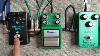 DEMON FX PRECISION DRIVE VS IBANEZ TS9 VS JOYO demonfx ibanez joyo overdrive guitarra [upl. by Hermia]