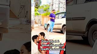 Zahir Iqbal and Sonakshi Sina spotted madh at upcoming movie btc sonakshisinha zahiriqbal yt [upl. by Islaen]