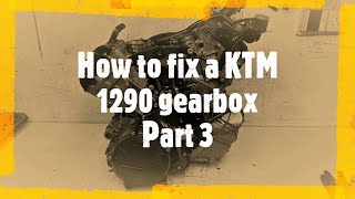 How to fix a KTM 1290 gearbox Part 3 Fitting the engine back into the SuperDuke chassis [upl. by Leanor]