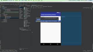 Android Kotlin Horizontal RecyclerView Tutorial [upl. by Ynittirb]