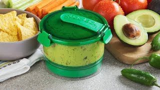 GuacLock  Guacamole Preservation Container [upl. by Rosenkranz839]