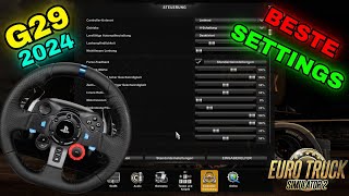 Beste Lenkrad Einstellungen für ETS2  Logitech G29 Konfigurieren [upl. by Aizatsana643]