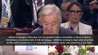 Guterres a vertice Brics in Russia quotAbbiamo bisogno di pace in Ucraina e a Gazaquot [upl. by Dahlstrom]