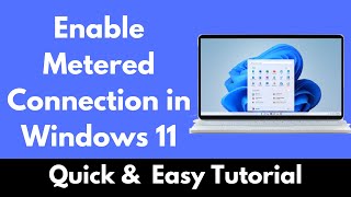 How to Enable Metered Connection in Windows 11 [upl. by Ahron]