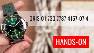 HANDSON Oris Aquis Date Automatic 01 733 7787 415707 4 22 37FC [upl. by Anelaj518]