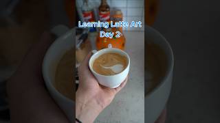 Learning Latte Art  Day 2 espresso coffee [upl. by Ragan126]