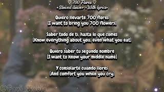 FABIO CAPRI 700 Flores slowed downwith lyrics [upl. by Goldenberg]