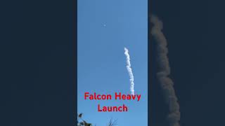 Falcon Heavy Launch from my Front Yard spacex nasa [upl. by Cryan168]