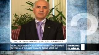 Namazda bir sureyi okurken takılıp baştan almak namaza zarar verir mi DocDr İsmail Karagöz [upl. by Fechter639]