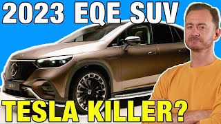 2023 MercedesBenz EQE SUV First Look  A Luxurious Electric Crossover  Interior Technology amp More [upl. by Aehr807]