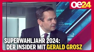 Superwahljahr 2024 Der oe24TVInsider mit geraldgrosz [upl. by Anitsim]