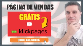 Como criar uma Página de Vendas Gratuita no KlickPages [upl. by Hephzipah407]