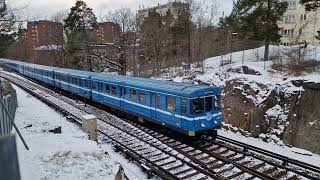 Tunnelbanans högsta punkt mellan Västertorp och Hägerstensåsen [upl. by Nicoli167]