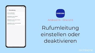 Rufumleitung einstellen oder deaktivieren  Samsung Android 14  One UI 6 [upl. by Ahsele220]