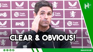 CLEAR AND OBVIOUS  Arteta secretly FURIOUS with decisions  Aston Villa 10 Arsenal 😡 [upl. by Nodarse987]