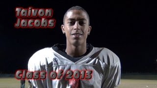 Taivon Jacobs Class of 2013 Signed with the University of Maryland 2012 Season 40 Time 43 [upl. by Suraved155]