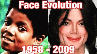 The Evolution Of Michael Jackson’s Face 1958  2009 0 to 50 Years Old [upl. by Ailenroc]