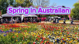 Floriade Australias Biggest Celebration of Spring at Commonwealth Park Canberra travelvlog 🌸🇦🇺 [upl. by Aonian]